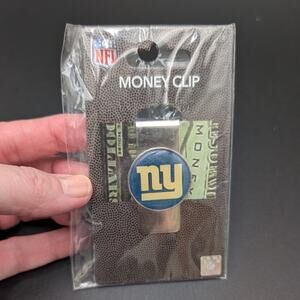 New York Giants Money Clip NFL Football Silver Blue Accessory Gift Mens Logo Fan